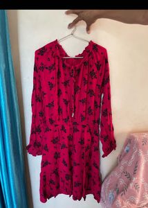 Vibrant Floral Print Dress