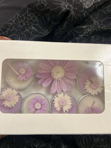 Decorative Floral Scented Tealight Candles