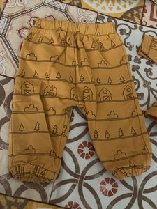 New Born Baby Suit Mustard Colour