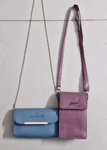 BRAND NEW 2-Bag Combo: Chain Sling + Mobile Pouch
