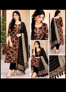 combo pack of 3pure cotton kurti set