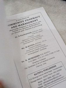 Community Pharmacy &amp; Management Book