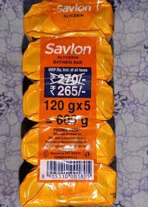 Savlon Glycerin Soap - Pack of 5