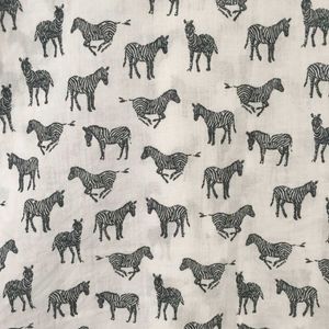 H&amp;M WHITE HORSE PRINT BUTTON-UP SHIRT