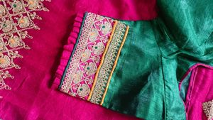 Beutiful Heavy Chanderi Silk Saree..💗💗