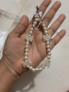 Pearl Beaded Phone Charm