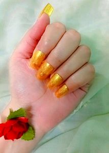 Press On Nails Gold Dust