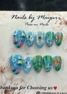 Custom Press On Nails - Swan Lake Design