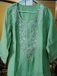 Embroidered Kurta Set with Trousers