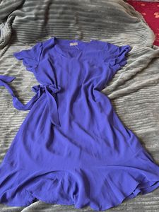 Chic Purple Wrap Dress