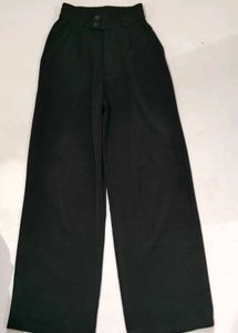 OFF DUTY BUTTON UP PLEATED HIGH WAIST PANTS