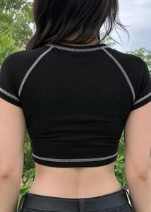 Gothic Moth Crop Top