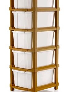 DIY Plastic Storage Drawer Unit - 5shelves