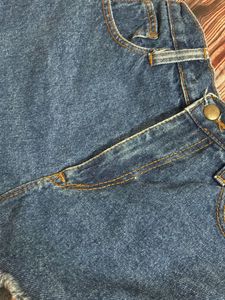 Distressed Denim High Waisted Shorts