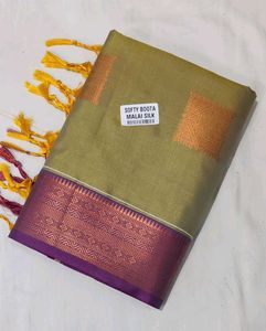 Softy Allover Boota Malai Silk Saree