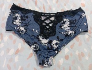 Floral Lace Trim Panties