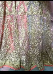 Elegant Peach Embroidered Lehenga Choli
