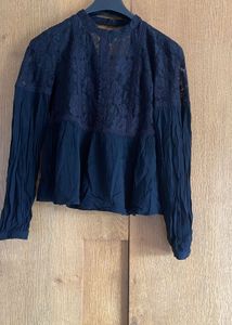 Elegant Black Lace Top