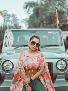 Boho Floral Print Crop Top