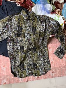 Vintage Patterned Button-Down