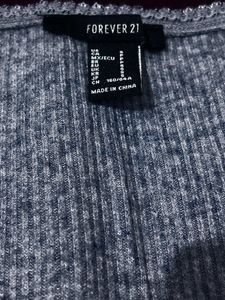 Forever 21 Ribbed Long Sleeve Top