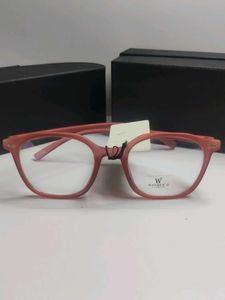 Stylish Light Maroon  Round Eyeglasses