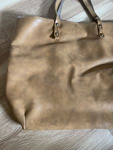 Large Tote Leather Bag (made In Thailand)