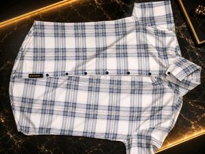 Men's Plaid Button-Down Shirt