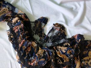 Floral Sheer Long Sleeve Top