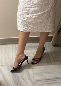 ‼️BRAND NEW ZARA Black Heeled Sandals‼️