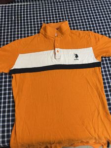 USPA Orange Polo Shirt