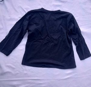 Black Long Sleeve Graphic Tee