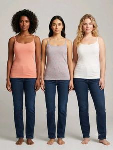 Comfortable Camisole Tops - Pack of 3