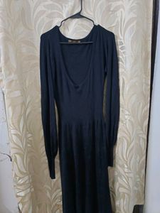 Dark Cosplay Gothic Ribbed Dress