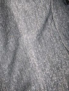 Charcoal Heather Sparkle Turtleneck Knit Dress