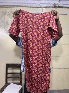 Elegant Pink Printed Kurta Set