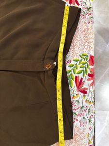 Dark brown trousers