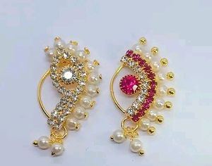 Beautiful Press Nath Nose Ring Combo Of 2