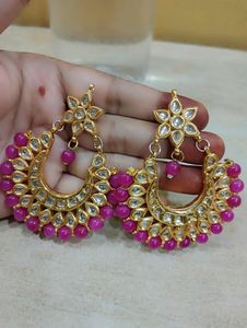 Heavy Real Kundan Earring
