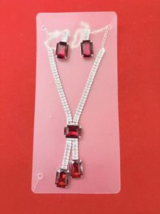 3 - Sparkling Rhinestone Necklace &amp; Earring Set