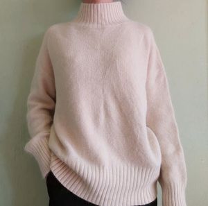 Cozy Blush Nude Turtleneck