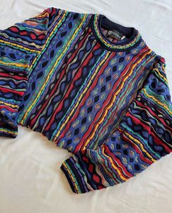 Tundra knit Coogi style sweater