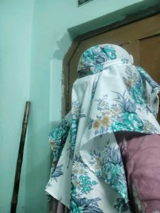 Floral Dupatta with Matching Scarf