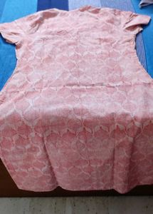 Peach Printed Kurti