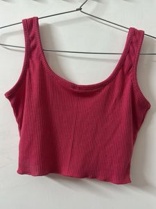 Ribbed Crop Tank Top
