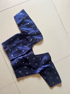 Elegant Navy Blue Blouse