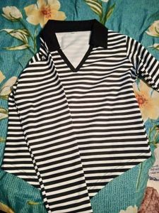 striped polo tshirt full sleeves