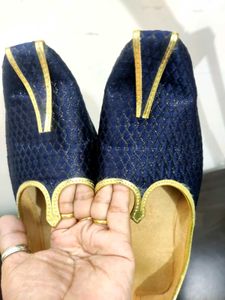Navy &amp; Gold Traditional Men's Shoes✨