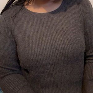 Grey knit sweater