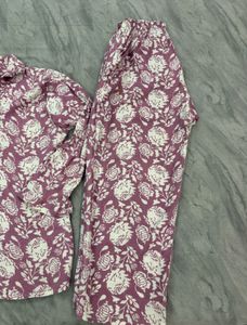 Floral Print Button-Up co-ord set